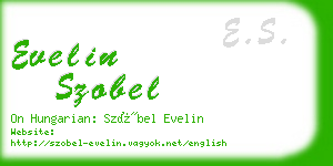 evelin szobel business card